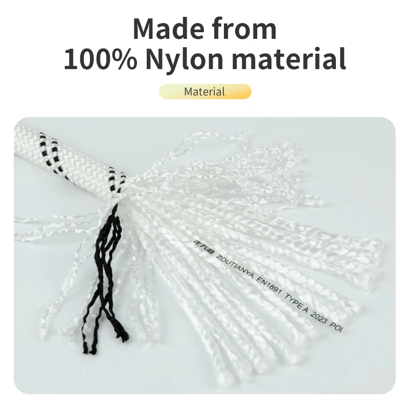 Must Have Item Flexible 10.5mm Nylon Static Rope for Camping Climbing 10.5mm Nylon Static Rope