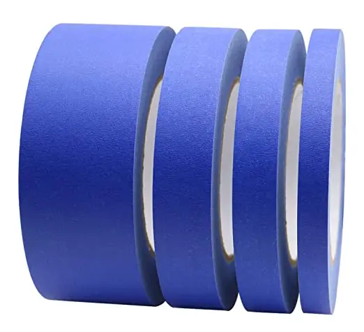 Factory Direct Blue Painters Masking Tape UV Resistant Easy Removal 14 Days Free Sample Hot Pressure Sensitive Masking Paper