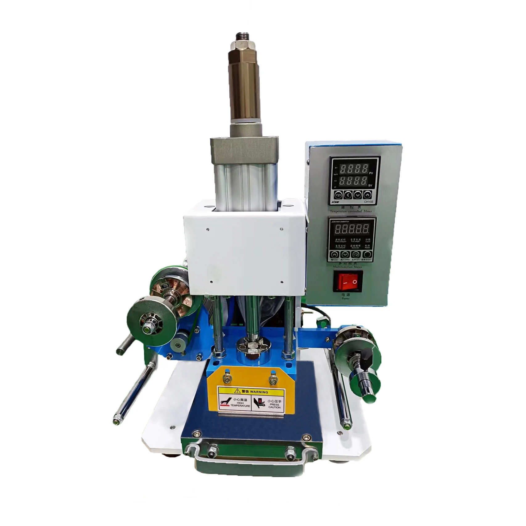 High Speed Logo Heat Press Embossing Stamping Machine Pneumatic Digital Hot Foil Stamping Machine For Shoes Leather