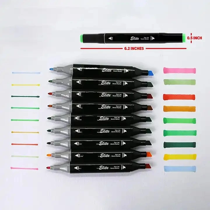 Высокое качество 24/30/40/48/60/80/168/204/262 цветов маркер Перманентный Маркер