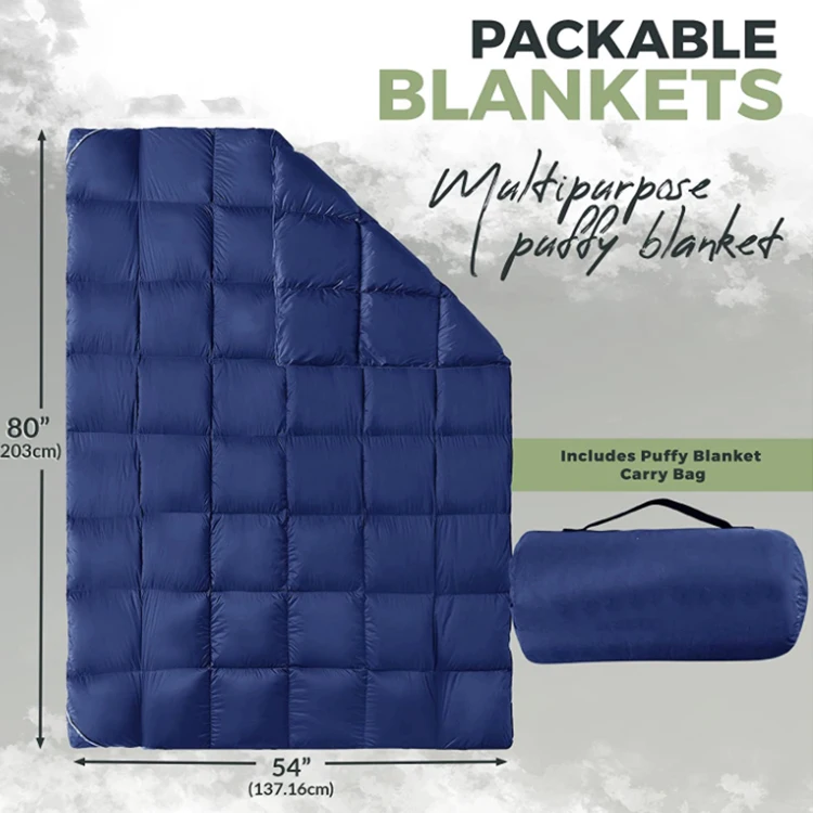 Hot Sale Light Outdoor Puffy Outdoor Camping Blanket Hiking Warm Camping Blankets