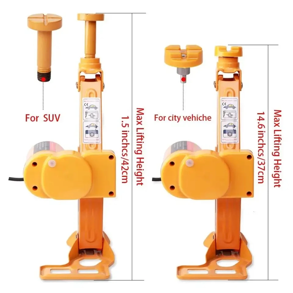 Wholesale Widely Used CE ISO Standard 12 Volt Electric Wrench 3 Ton Mobile Automatic High Lift Scissor Car Electric Jack for SUV