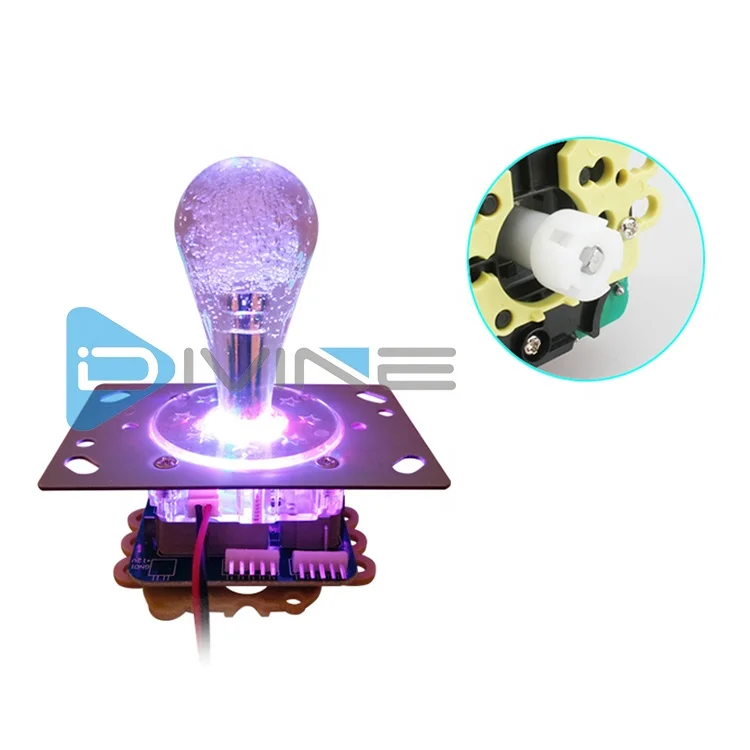 Arcade Game Spare Part Game Machine Multi-color Luminescence Part Built-in Switch Joystick of Arcade Games on Sale