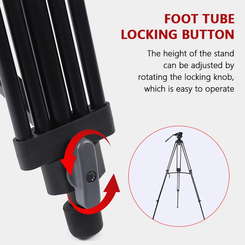 GL203+DP50 Aluminum Alloy projector tripods camera supplier professional flexible vlogging dslr video tripod