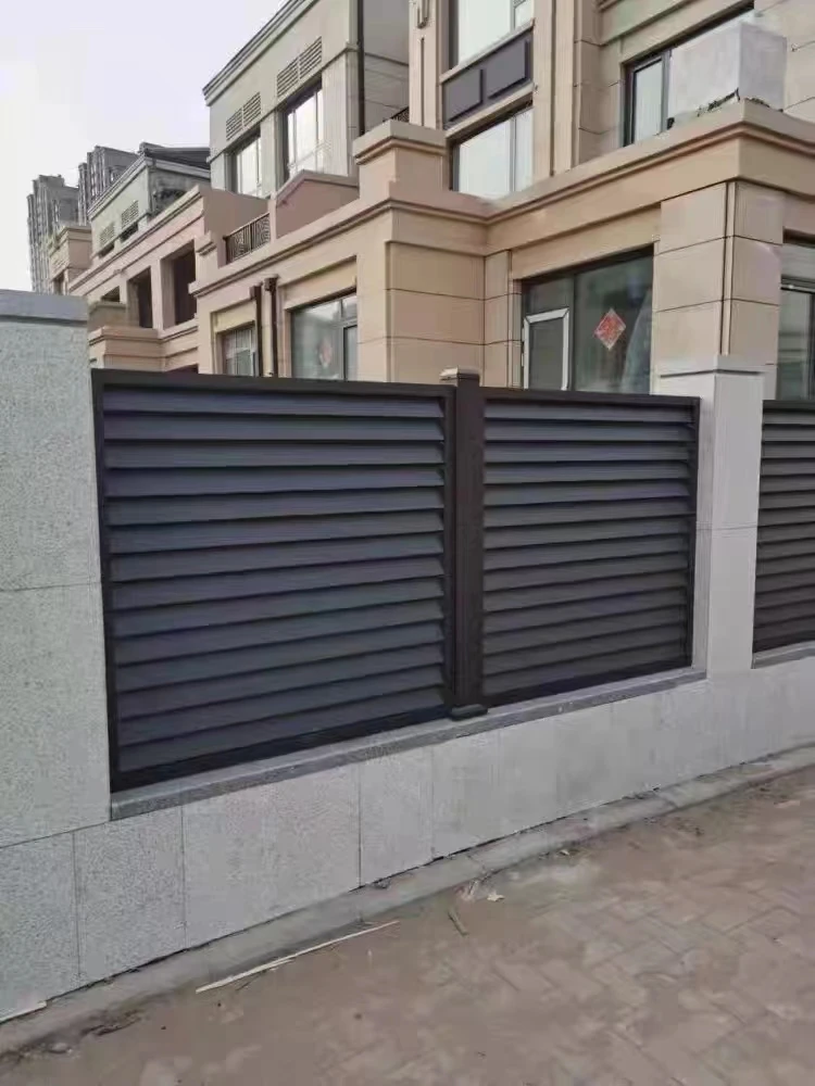 Aluminum shutter type fence as window blind style fence  Modern Fence for home garden