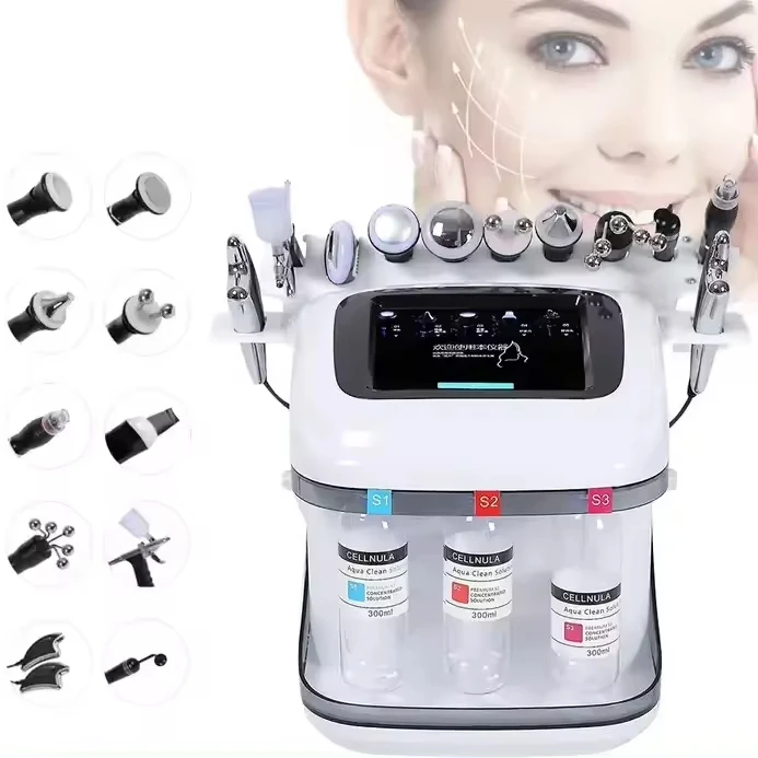 Black Pearl 10 in 1 Facial Beauty Instrument Integrated Skin Care Products Beauty Salon Instrument Skin Cleaning Skin Lightening