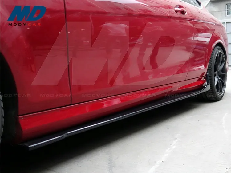Модикар стильная боковая юбка из углеродного волокна для 2011-2014 MERCEDES BENZ C-Class W204 C63 AMG 507 2D Купе