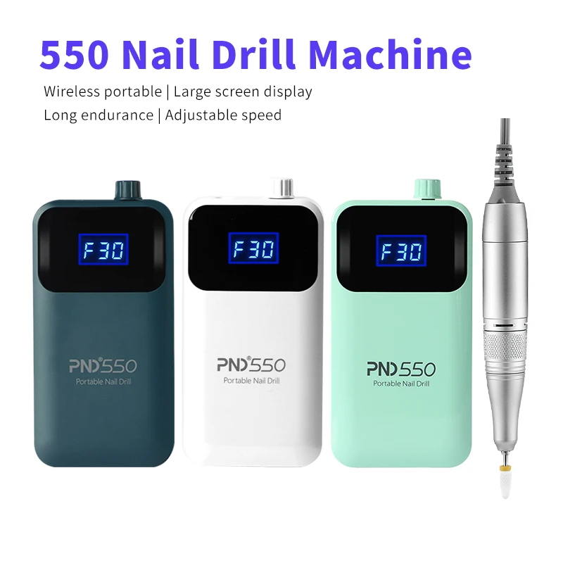 SNRQI Custom Logo Professional 30000 rpm Wireless Nail Drill Machine Cordless Electric Rechargeable Portable Nail Drill