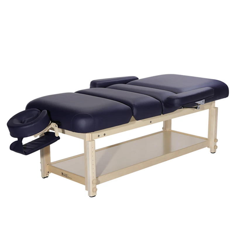 Wooden Massage Bed Facial Spa Facial Bed Beauty Salon Massage Bed with Backrest