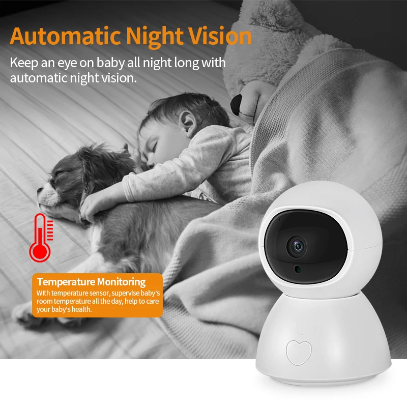 feeding alarm baby monitor two way audio ip camera super HD multi-channel camera