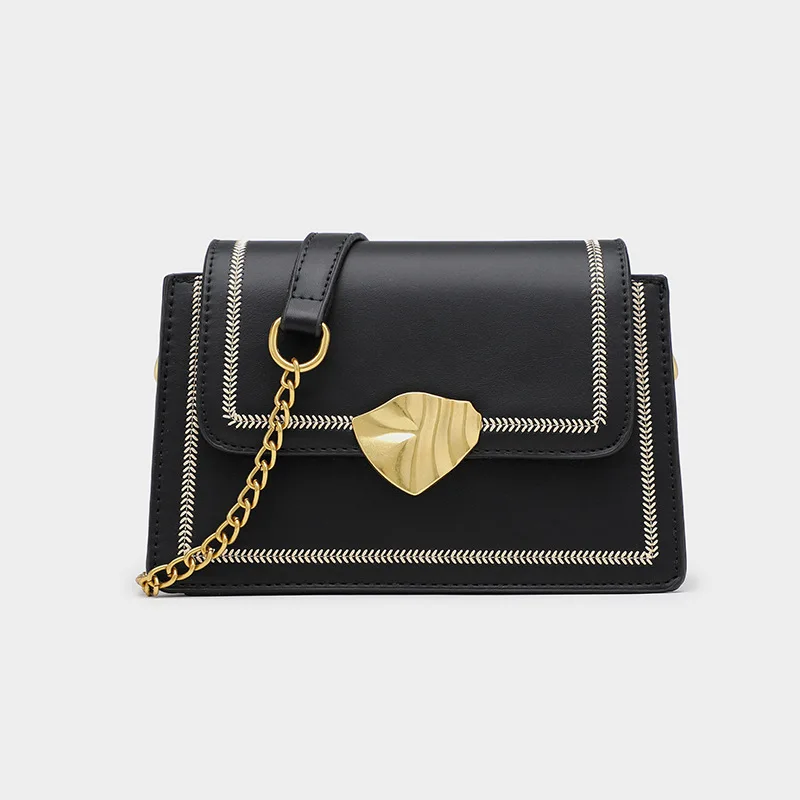 Simple design classic factory women chain bags crossbody sling shoulder handbags lady fashion girls
