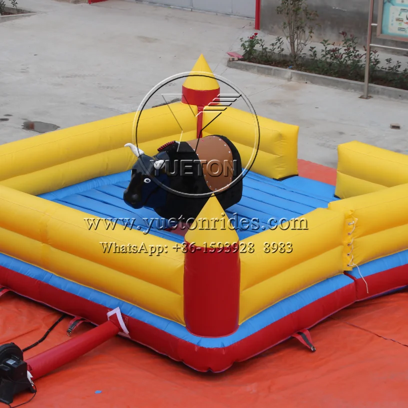 Cheap Attractive Inflatable Mechanical Rodeo Bull Ride Riding Machine Game For Sale
