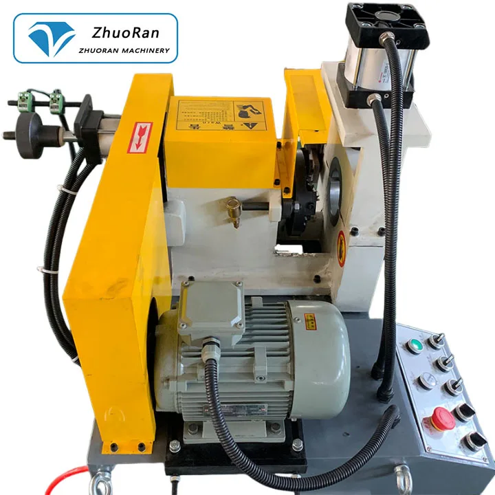 Automatic double head chamfering machine Round pipe and round bar beveling machine