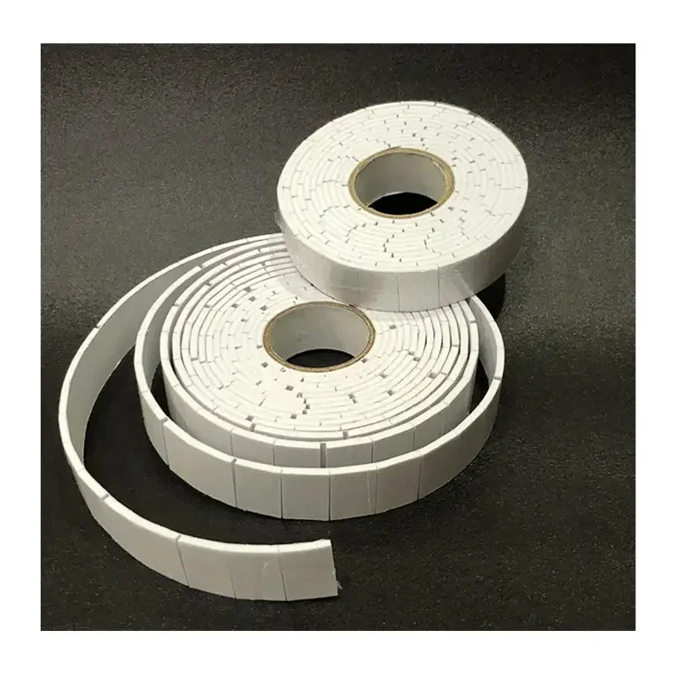 reusable Pre Cut eva rubber pads eva foam two-color card 3D White Double Sided Foam Tape with cling foam