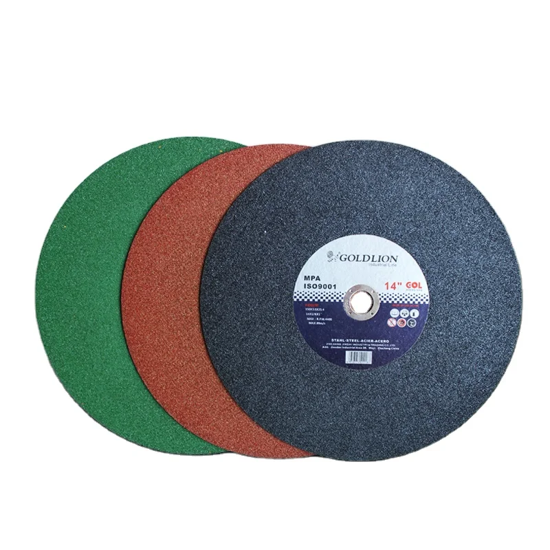 GOLDLION 14 Inch Grinding Wheel 350mm Aluminum Oxide Metal Cutting Discs Grinding Disc Cutting Stainless Steel