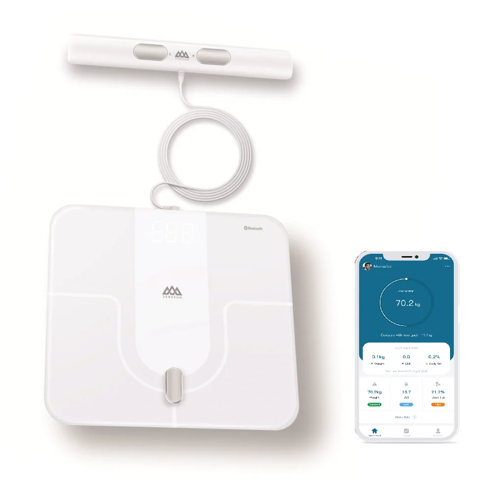 180 кг/440 фунтов IBM anlaysis 8 электрод с покрытием Bluetooth светодиодная цифровая шкала для чтения жира и умная фитнеса