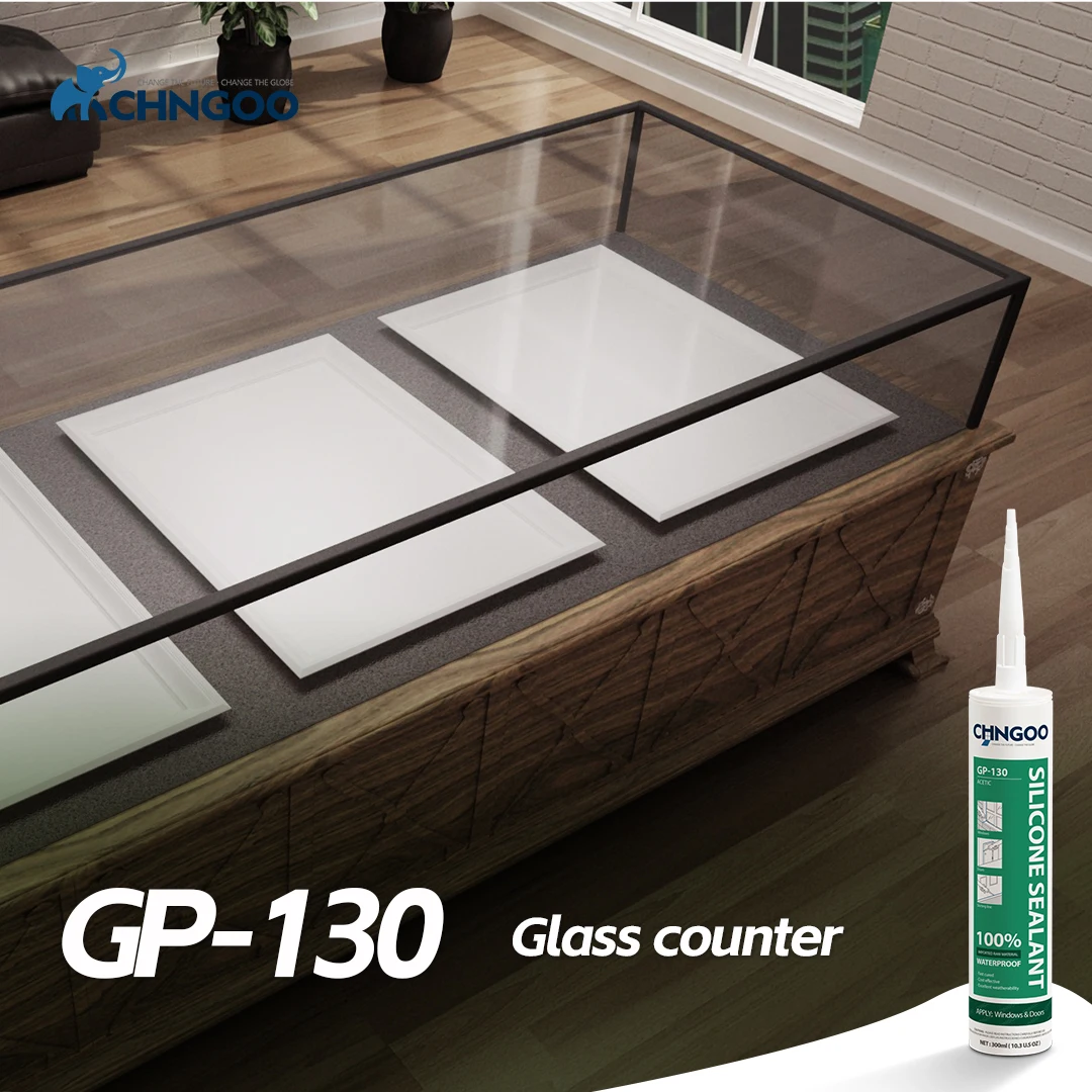 CHNGOO Hot Sale Acetoxy Cure White Color Sanitary Grade  Silicone Sealant Silicon for windows doors glass