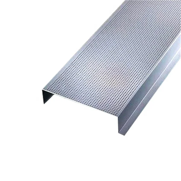 ACEBOND Strip Ceilings Suspended False Ceiling Excellent Corrosion Resistance Perforated Aluminum Rectangle Metal Modern