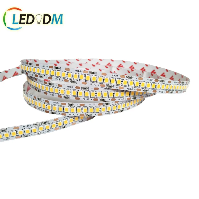 high brightness 12v 24v smd2835 led strip 120led 240led 18w 6500k led tape