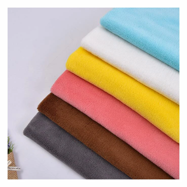 288F Coral Fleece Fabric 100% Polyester High Quality Material for Clothing and Home Decor