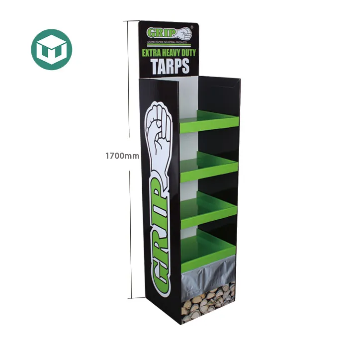 Corrugated Product Display Shelf Table Top Shipper PDQ  Corrugated Paper Display Box Store Seed Counter Cardboard Display