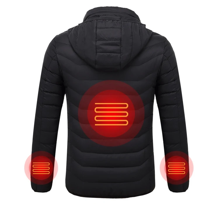 Power bank heated windbreaker jacket mens heated jacket for women men winter jackets russia winter coats russian coat winter