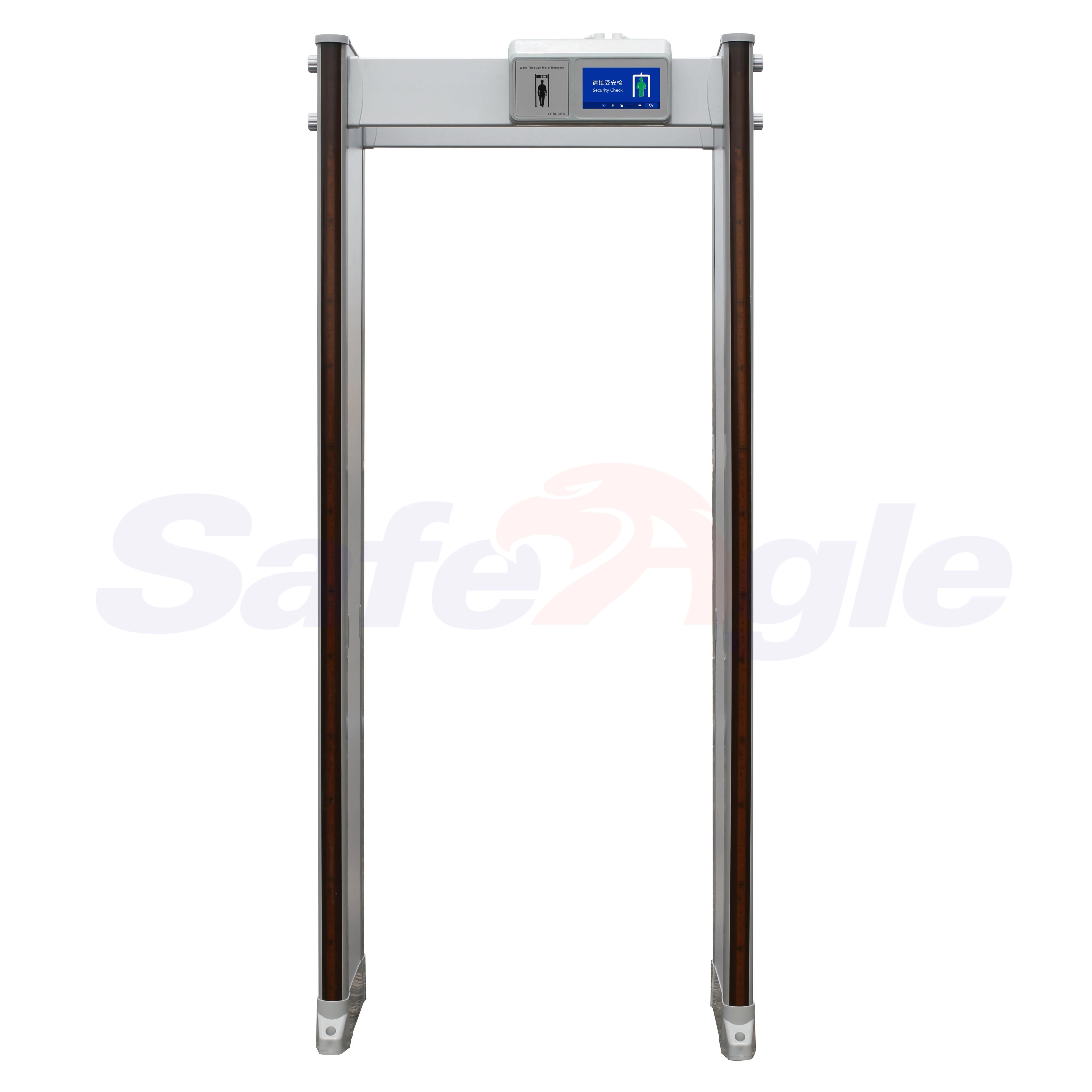 Safeagle Waterproof 33 Zone Walk Through Metal Detector Gate for Airport Body Security