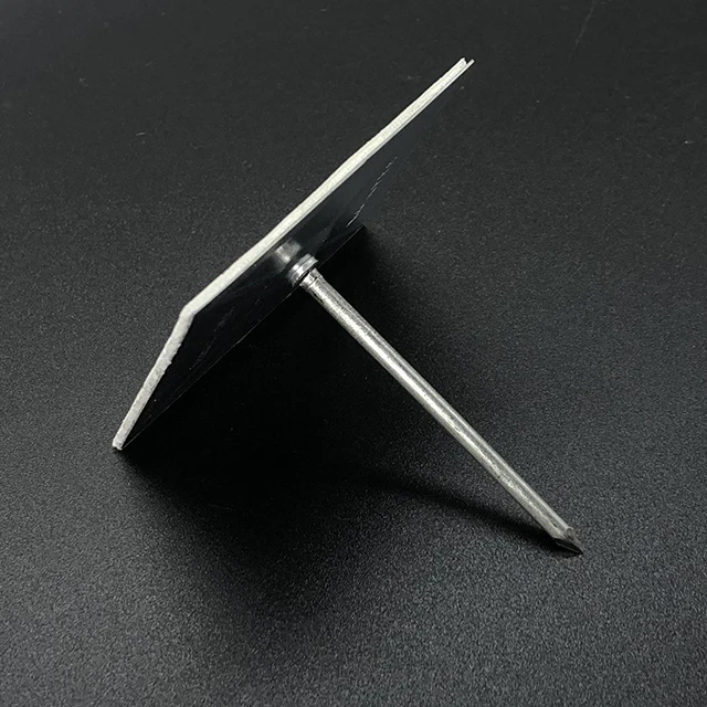 Mild Steel Fasteners Self Adhesive Stick Pins For Glass Wool Insulation Materials