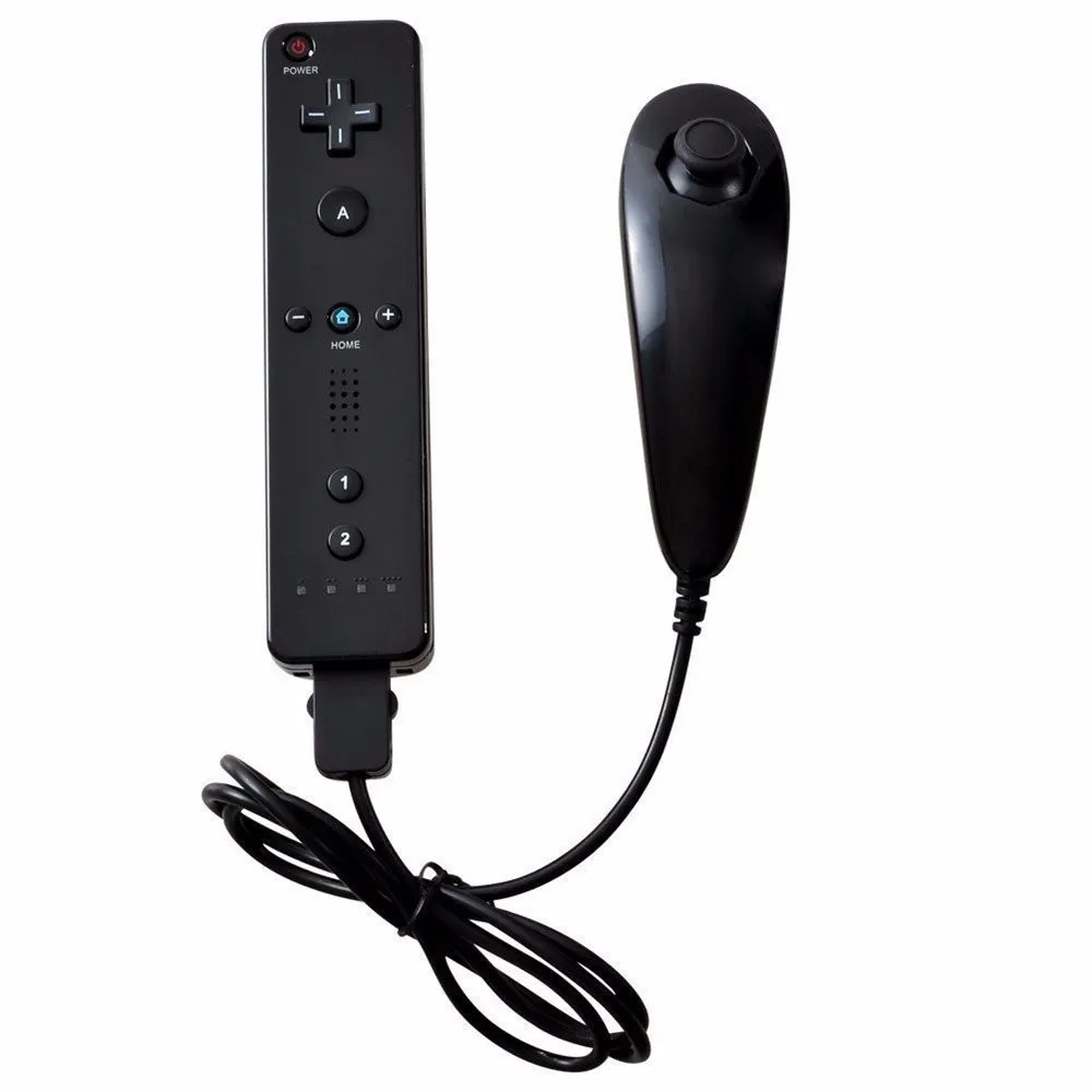  2 в 1 встроенный джойстик Motion Plus для Nintendo Wiies с нунчаком пульта дистанционного