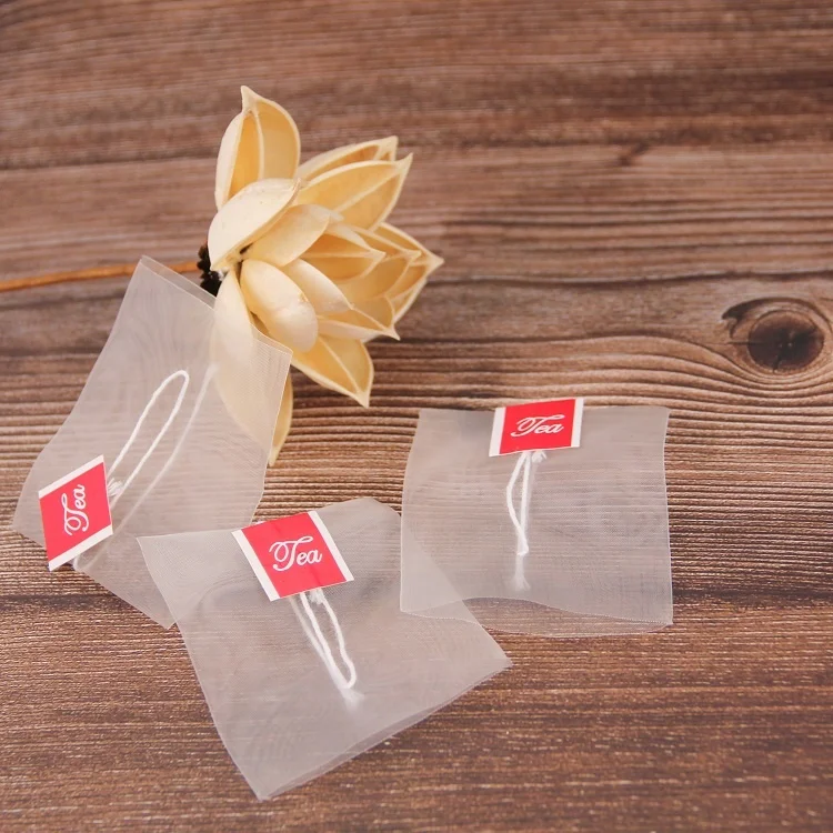 Custom Printed Empty PLA/Corn Fiber Pyramid Tea Bags Empty Tea Filter Bag for Sale