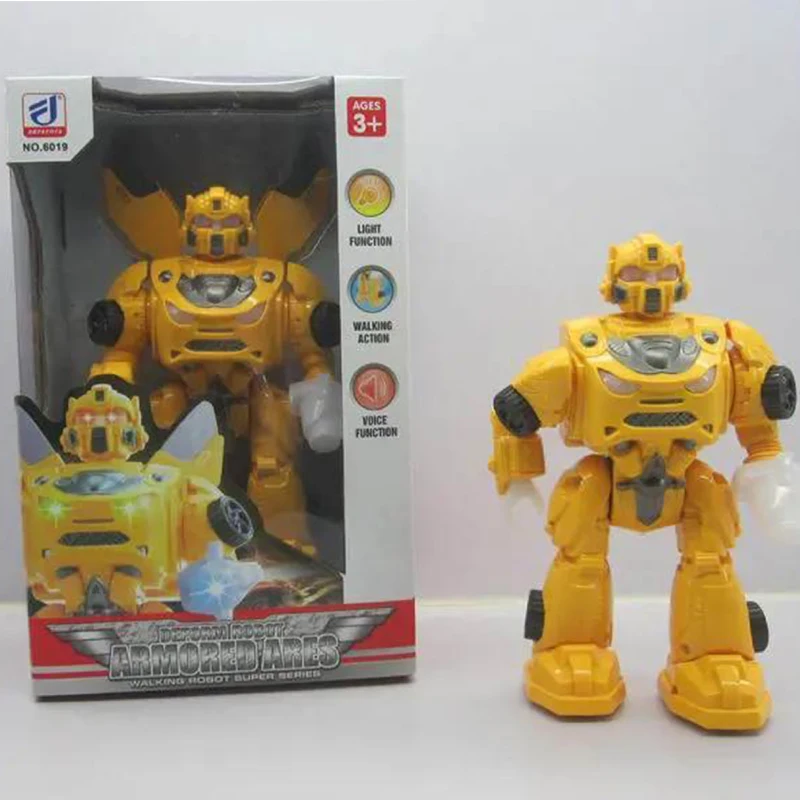 Felisu New design educational intelligent BO yellow robot toy with light and sound for sale