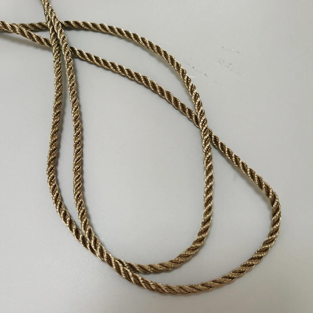 Heat resistance basalt fiber 3 ply insulation rope basalt fiber 3 ply twisted rope