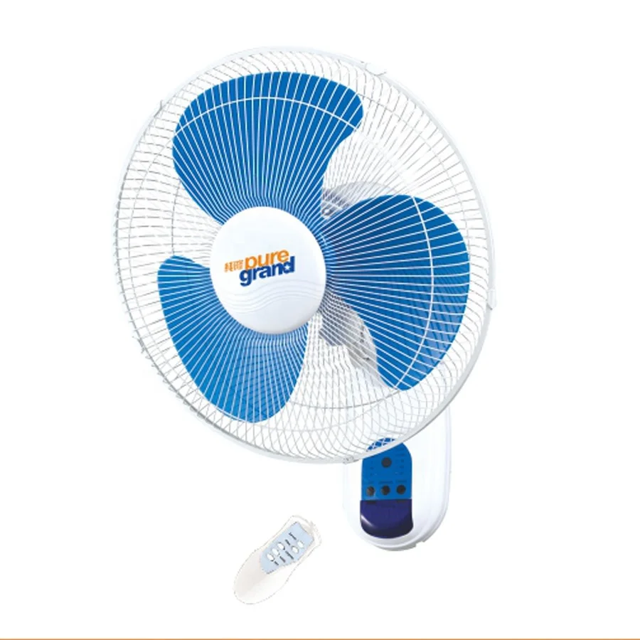 Vintage industrial electric home oscillating high velocity 16 inch wall mount electric air fan remote control