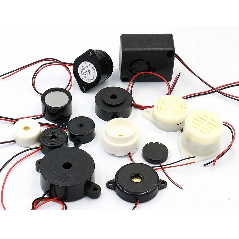 Diameter 45MM 2900Hz 9V 12V DC 100dB Continuous Alarm Internal Drive Audio Piezo Indicator Buzzer with Wire Leads