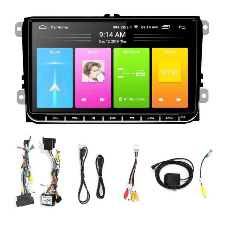 Автомагнитола 2 din Android 9 дюймов автомобильный Автомобильный плеер для VW Golf 5 6 Jetta MK5 MK6 Tiguan CC Polo Passat b6 b7