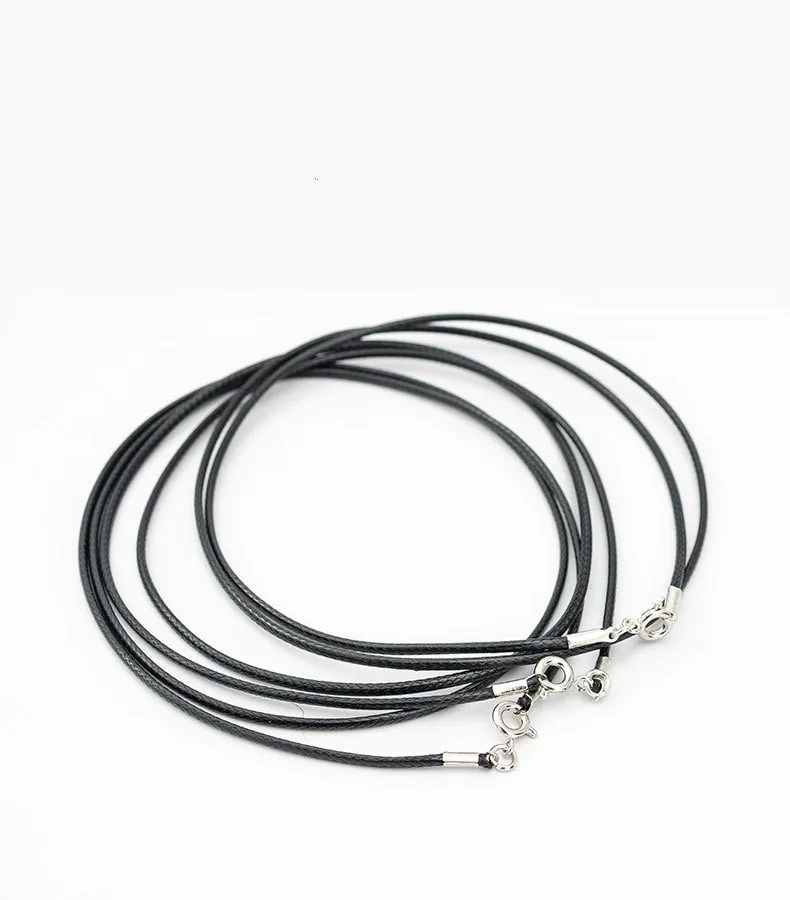 Lobster Clasp Wax Leather Rope for DIY Jewelry Pendant Accessories