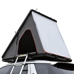 Aluminum Triangle Hard Shell Semi-automatic Hydraulic Car Roof Tent For Camping