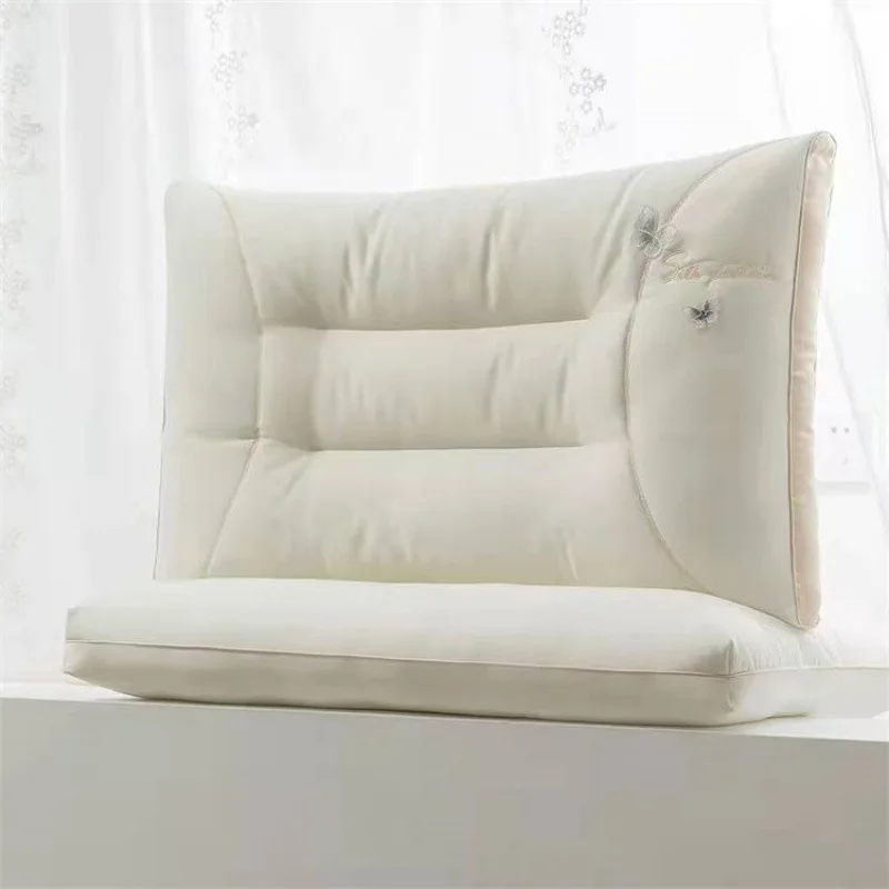 ix Pillow Core Double adult home Neck pillow Single Five Hotel Extra Thick plus High soft . - Yes