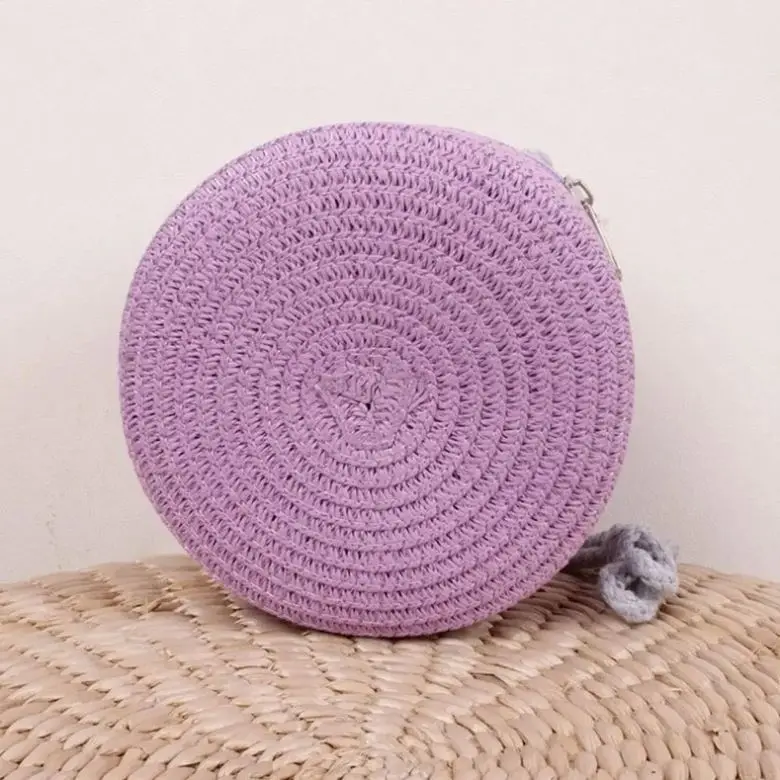 Boho Bag Bali Knit Reed Jute Tote Lace Rag Bags Hemp Straw Woven Weave Cross Cloud Color Hand Heart Large Purse Retro Round