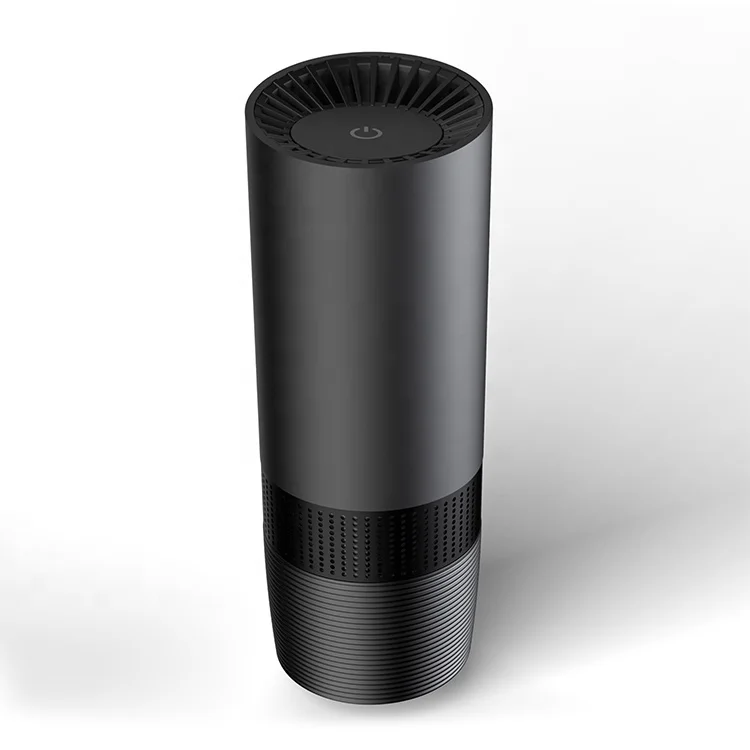 2022 KATALD Portable  Grey or Black Aluminum Alloy  Car Air Purifier with TVOC Air Quality Sensor