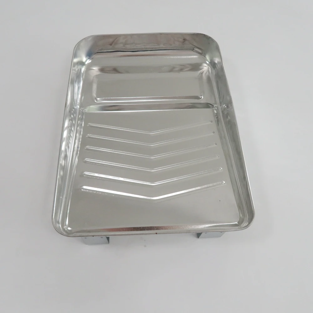 Custom Hardware Metal Rust Resistant Paint Roller Tray Heavy-Duty Metal Paint Tray Multi Deluxe Metal Tray