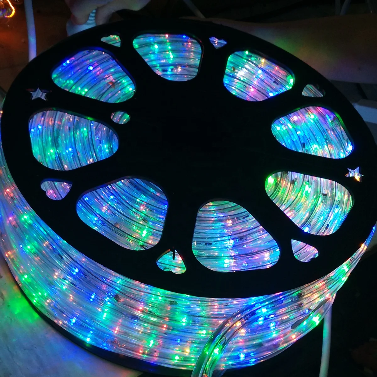 Waterproof IP 67 Outdoor 220v 100 Meter Round Neon Led Rope Lights Christmas Holiday Wedding Lighting