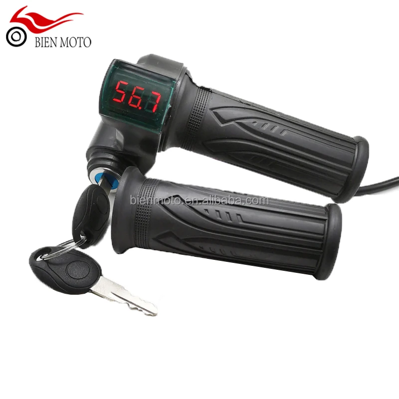 48В/60В/72V, LED, цифровые, фара для электровелосипеда в дроссельной заслонки с питанием от аккумулятора ЖК-дисплей переключатель рукоятки руля для мотоцикла или электровелосипеда скутера/мотоцикла или электровелосипеда