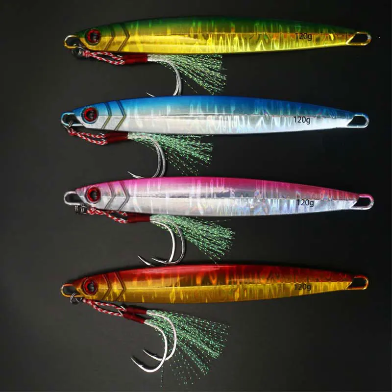 New Speed Metal Jig Lure Fast Speed Metal Lead Jigging Fishing Lures Jigs For Cod And Mackerel With Hook