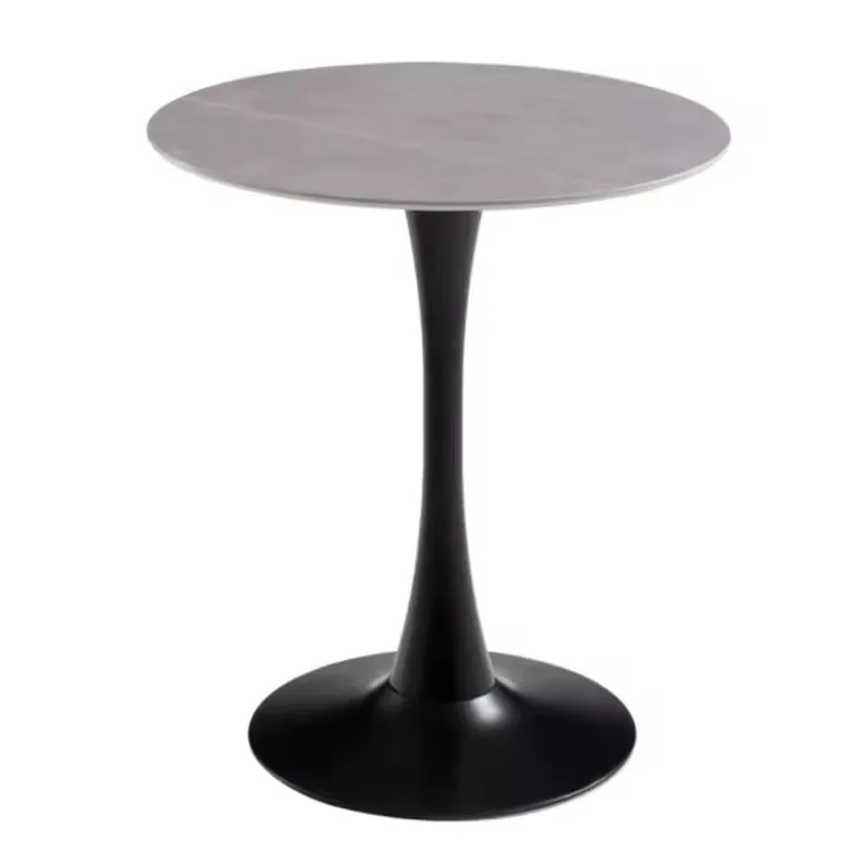 Hot Sale Wholesale Grey Negotiation Table Mini Dining Room Small Round Marble Coffee Table