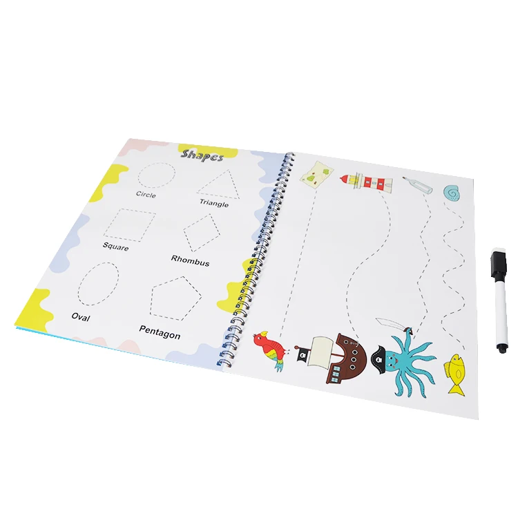 Drawing Preschool Pen Training Control Reusable Number Practice Reusable Book Workbook My First Tracing And Coloring Book