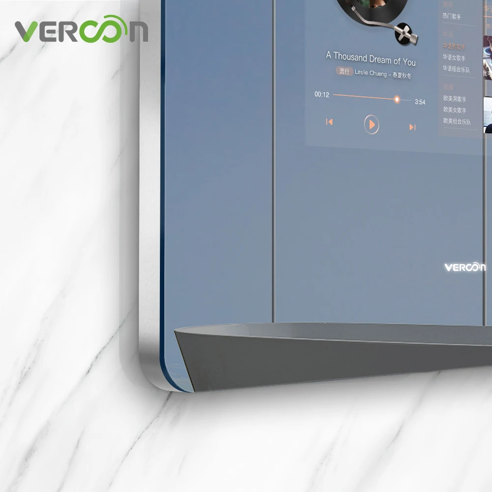 S30 LED Light  Smart bathroom Customized prefab houses magic  display house mirror wall smart bathroom mirror