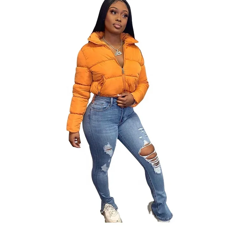 
TYDMJ Women Winter fashion new long sleeve cardigan warm white duck bread down jacket 