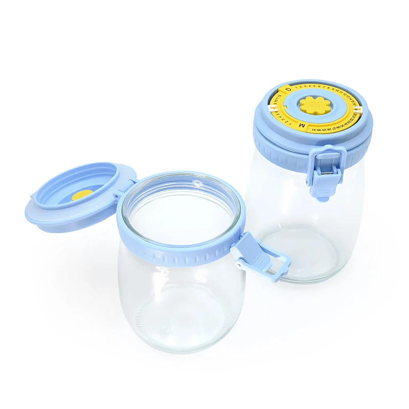 Homemade Bread Fermentation glass Jar Sourdough Starter Jar Kit Bread making Kit for Sourdough Bread Essential With Spatula Baki