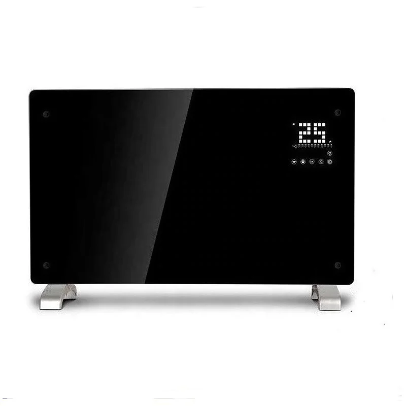 MyWarmstar Wall Mounted or Free Standing Safety Overheat Protection Infrared Glass Panel 2kw Electric Heater